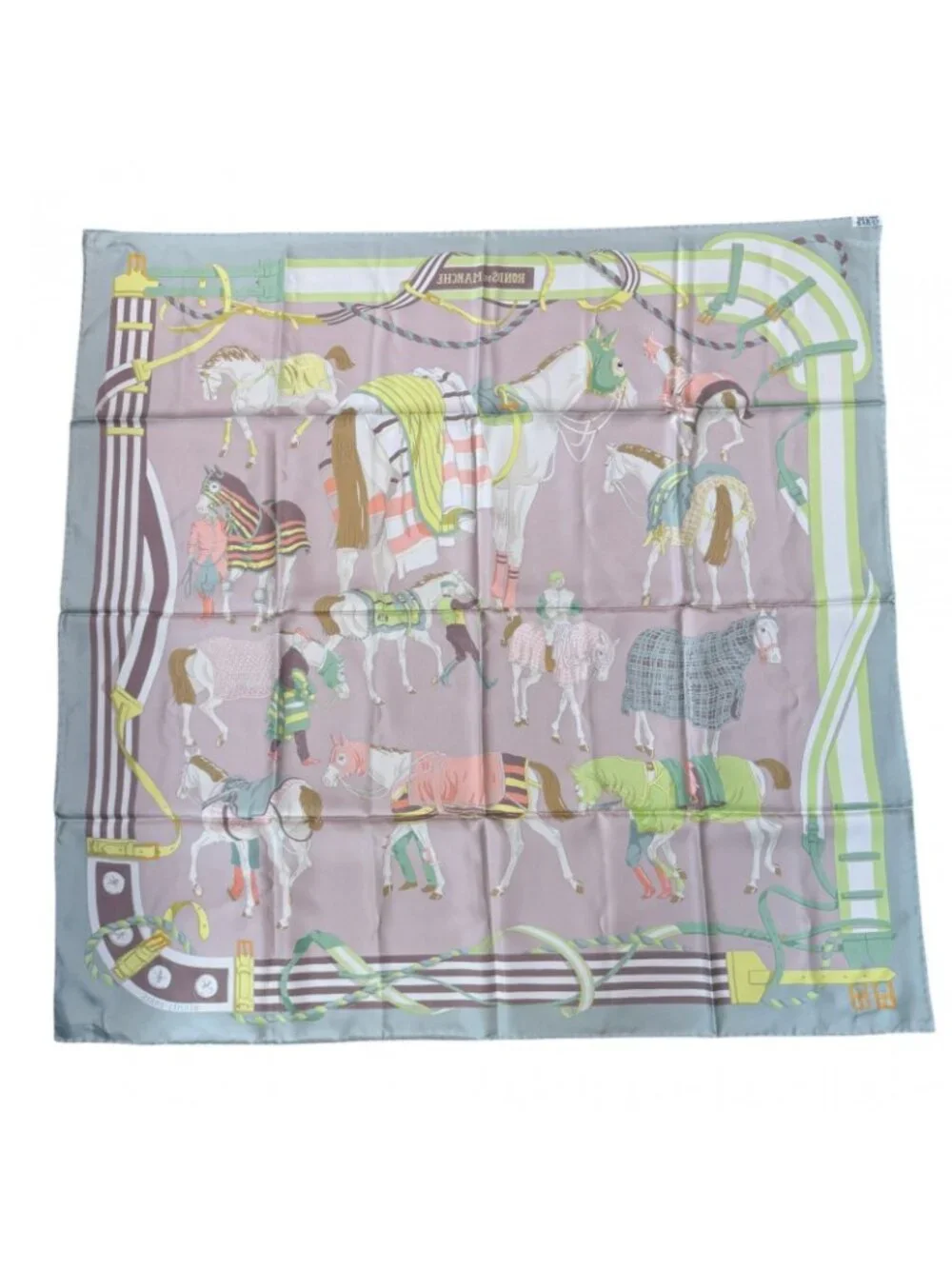 Hermes Carre 90 Ronds de Marche Ring Procession Scarf
